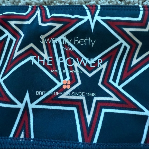 NWOT Sweaty Betty The Power 7/8 Graphic Star Leggings Activewear Women’s Medium - Picture 10 of 11